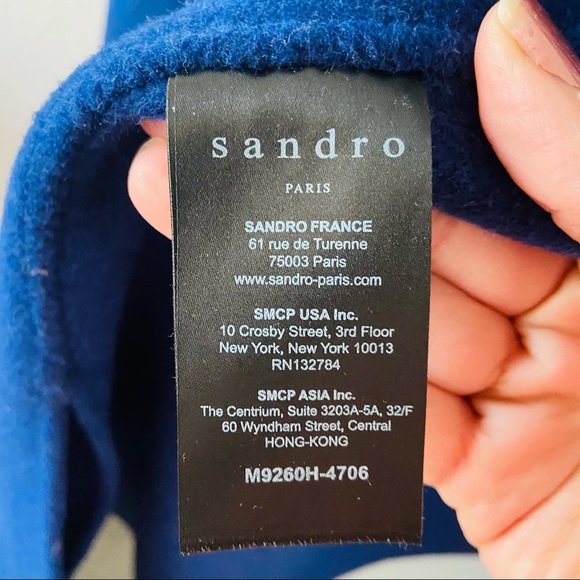 Sandro Paris Wool Belted Sleeveless Coat - Picture 7 of 8